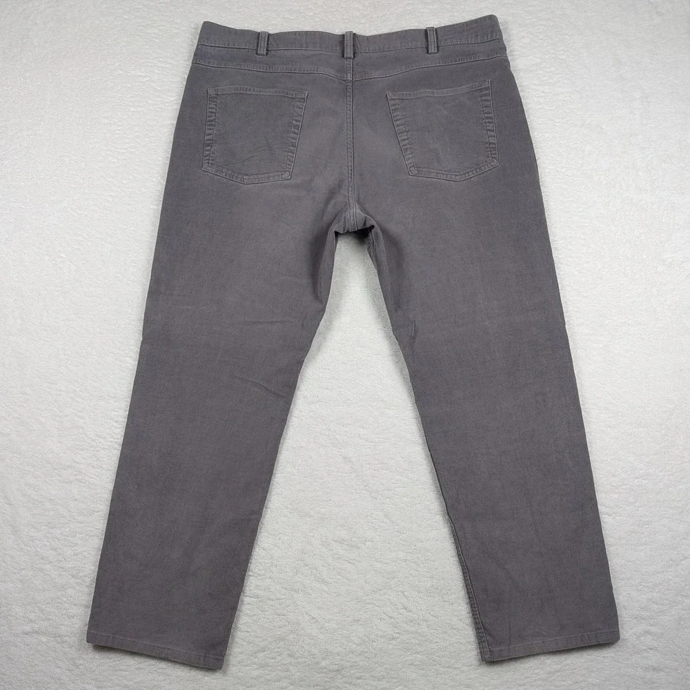 Brooks‎ Brothers Pants Mens 38x30 Gray Corduroy Stretch 5 Pocket Chino Casual - Picture 10 of 11